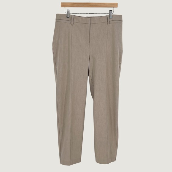 J. Jill Pants - J. Jill Women Tapered Leg Elastic Back Trouser Pant Size 16 Taupe Career Modest